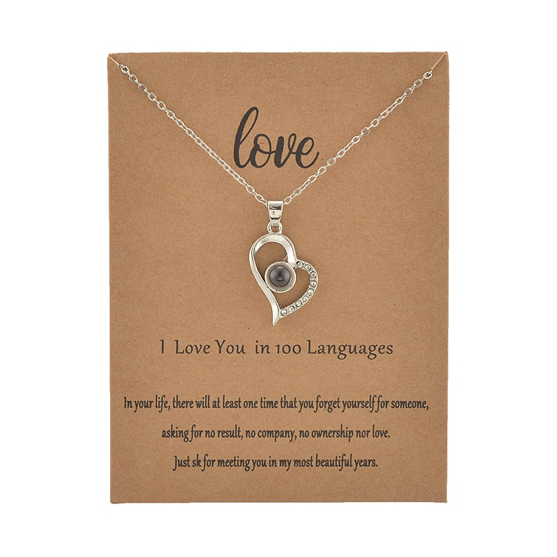 I Love You In 100 Languages Ring | Necklace (Box Included)