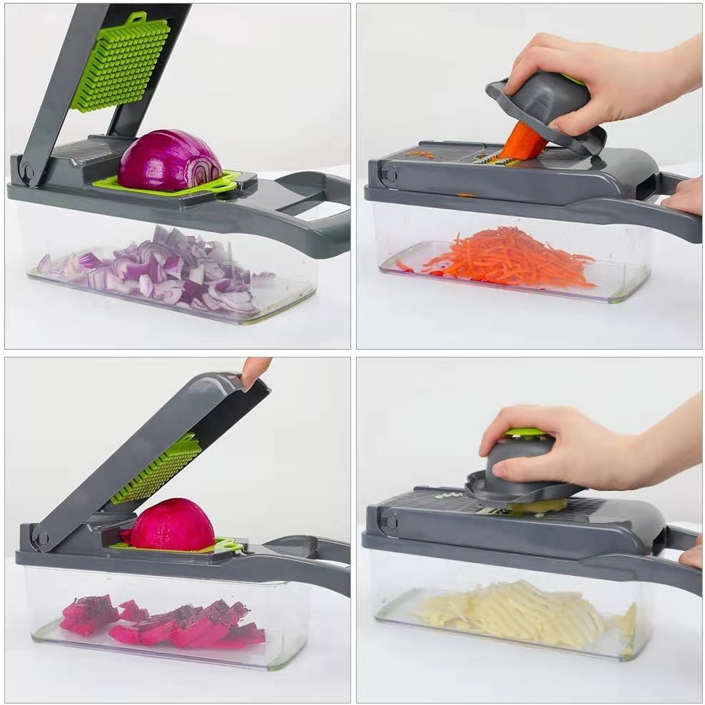 Multifunctional Vegetable Cutter Fruit Chopper Slicer Cutting Tool Manual